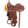 Alamo Saddlery Chocolate Roughout Team Roper -Western Cowboy Supplies 155608 default l