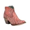 Corral Womens Coral Python Side Zip Snip Toe Bootie 2 Corral Womens Coral Python Side Zip Snip Toe Bootie -Western Cowboy Supplies 155704 default l