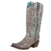 Corral Women`s Turquoise Brown 13in. Boot -Western Cowboy Supplies 155906 default l