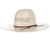 American Hats AHC 1011 Two Tone Vented Tan And Ivory 4 1/4in. Brim Round Oval Open Crown Cowboy Hat -Western Cowboy Supplies 156301 default l
