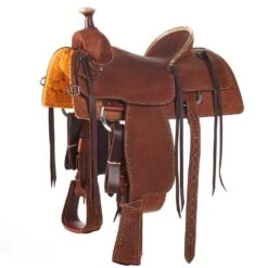 Martin Saddlery Martin Saddlery Chestnut Hard Seat Team Roper