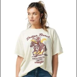 Wrangler Women's X Yellowstone Oversized Graphic Tee
