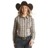 Panhandle Ladies Plaid Long Sleeve Button Down -Western Cowboy Supplies 158723 default l