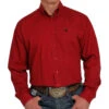 Cinch Men's Red And Black Print Button-Down -Western Cowboy Supplies 158831 default l