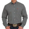 Cinch Men's Blue Print Button-Down -Western Cowboy Supplies 158915 default l
