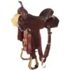Nrs Competitors Competitor Chocolate 1/2 Breed Diamond Tooled Full Floral Embossed Seat Barrel Racer -Western Cowboy Supplies 159460 default l