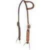 Cashel Company Two Tone Floral Tooled Slip Ear Headstall -Western Cowboy Supplies 160147 default l