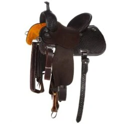 Martin Saddlery Chocolate Crown C 1/2 Breed Barrel Saddle