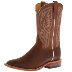 Horsepower Men`s Distressed Bison 10in. Tan Maverick Top Cowboy Boot