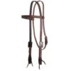 Weaver Leather Smarty Synergy 3/4 Inch Oiled Browband Headstall With Smarty Buckles -Western Cowboy Supplies 161260 default l