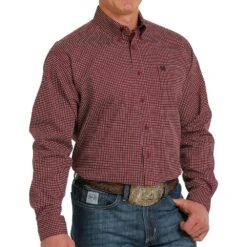 Cinch Men's Geometric Print Button-Down Shirt