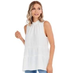 Mud Pie Women's Taye Flounce Top