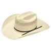 NRS 20X Single Row Vent Ivory Shantung 4 1/4 Inch Brim Precreased Straw Cowboy Hat -Western Cowboy Supplies 161806 default l
