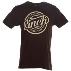 Cinch Men's Brown Graphic Logo Short Sleeve T-Shirt
