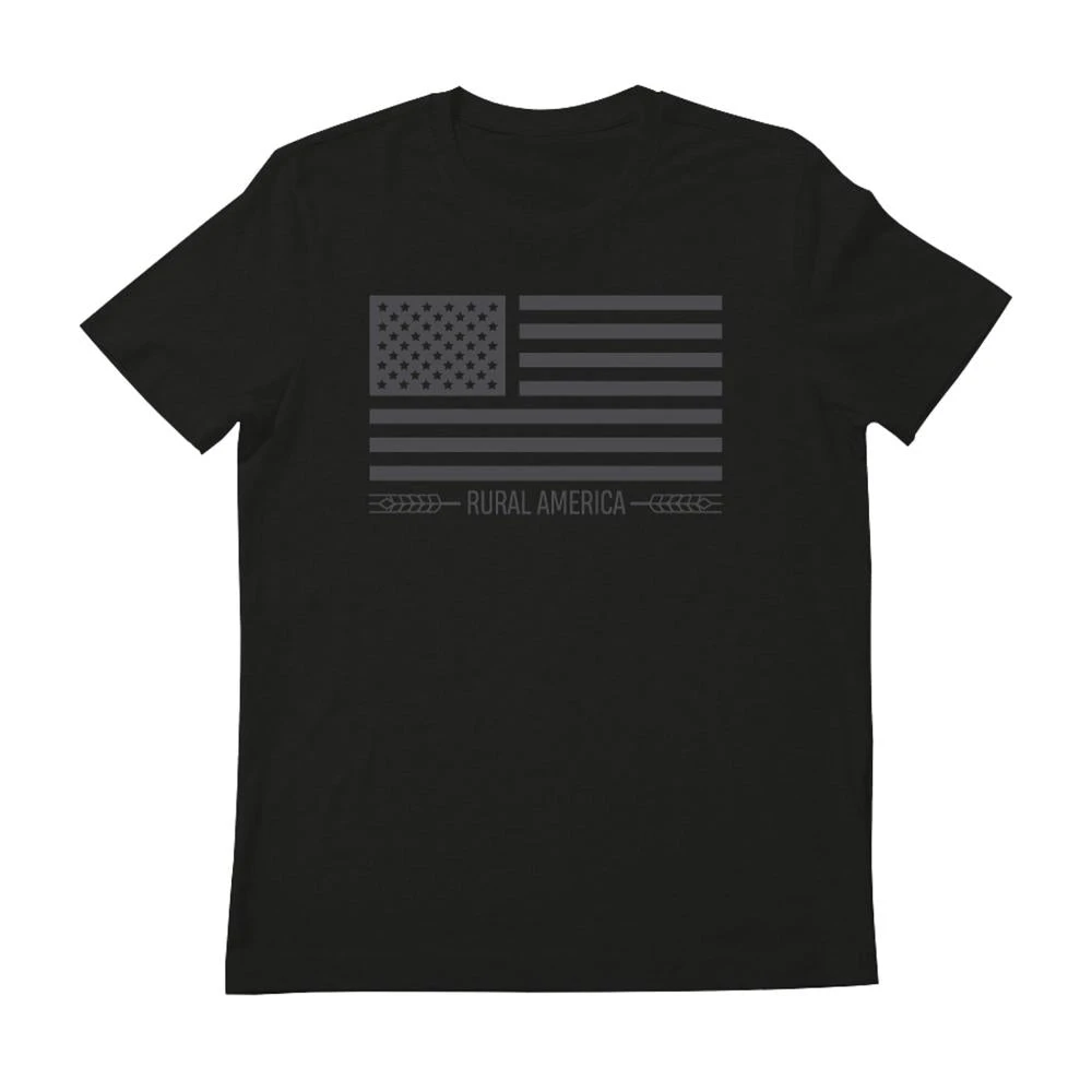 Rural Cloth Men's Black Out Flag Tee 3 Rural Cloth Men's Black Out Flag Tee