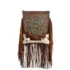 American Darling Tooled Painted Crossbody Purse