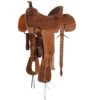 Nrs Competitors Natural 1/4 Breed Roughout Poinsettia Team Roping Saddle -Western Cowboy Supplies 162147 default l