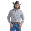 Wrangler Men's George Strait Purple Printed Button Down