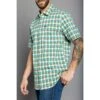 Kimes Ranch Men's Go Round Teal Plaid Dress Shirt -Western Cowboy Supplies 164209 default l