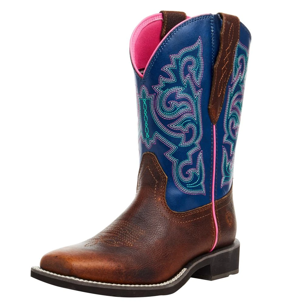 Ariat Women's Delilah Stretchfit Dark Cottage/ Ole Blue 10 In Top Boot 3 Ariat Women's Delilah Stretchfit Dark Cottage/ Ole Blue 10 In Top Boot