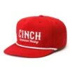 Cinch Mens Red High Profile Cap -Western Cowboy Supplies 164459 default l
