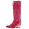Macie Bean Women's If Karlee Were A Cowgirl 15 In Hot Pink Suede Top Cowgirl Boot