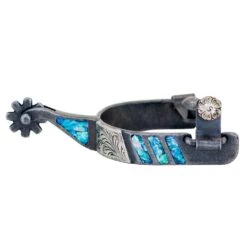 Cowboy Tack Turquoise 3/4 Inch Band Ladies Spurs