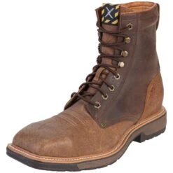 Twisted X Men's Distressed Shoulder Steel Toe Lite Work Lacer Boots