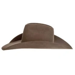 American Hats AHC 20X Pecan 5in. Brim Open Crown Felt Cowboy Hat -Western Cowboy Supplies 20XPECS5 51