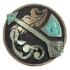 NRS Turquoise Arrow Round Saddle Concho Set -Western Cowboy Supplies 233252 746743