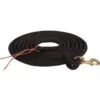 Mustang 15ft Black Braided Poly Lead Rope W/Snap -Western Cowboy Supplies 24578 default l