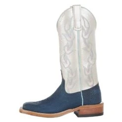 Anderson Bean Women`s AB Ride Ready Blue Safari Shark 13in Shell Luster Top -Western Cowboy Supplies 332282 3
