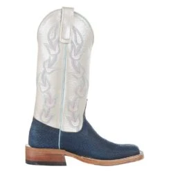 Anderson Bean Women`s AB Ride Ready Blue Safari Shark 13in Shell Luster Top -Western Cowboy Supplies 332282 5
