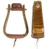 Don Orrell Stirrups Premier Tiger Maple 3in Deep Roper Stirrup 2 Don Orrell Stirrups Premier Tiger Maple 3in Deep Roper Stirrup -Western Cowboy Supplies 39413 default l