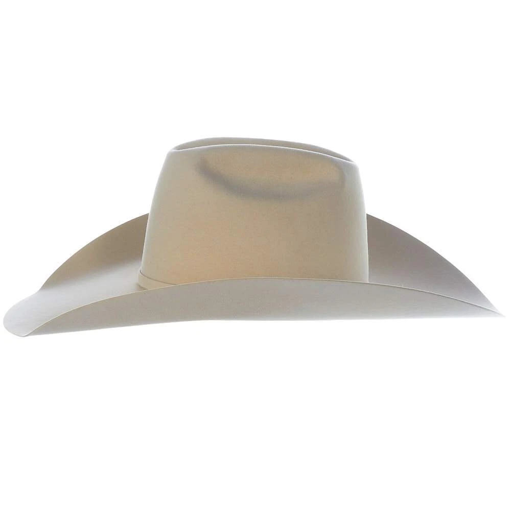 American Hats 40X Bone Self Band 5in. Brim Open Crown Felt Cowboy Hat 7 American Hats 40X Bone Self Band 5in. Brim Open Crown Felt Cowboy Hat - Image 5