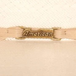 American Hats Solid Ivory And Tan Line Vent 4 1/4` Brim Champagne Band Straw Hat -Western Cowboy Supplies 6800S2CCHAMP42 31