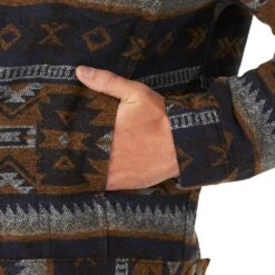 Wrangler Men's Whiskey Jacquard Sherpa Lined Jacket -Western Cowboy Supplies 74250WH 2