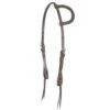 Martin Saddlery Roughout Slip Ear Headstall Chocolate -Western Cowboy Supplies 75960 default l