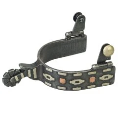 Weaver Leather Mens Aztec W/Copper Dots Spur