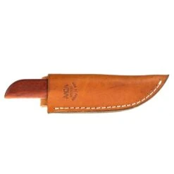 Anza Small Straight Back Knife With Padauk Wood Handle