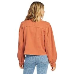 Mud Pie Women's Florence Rust Denim Jacket -Western Cowboy Supplies 80340043RU 3