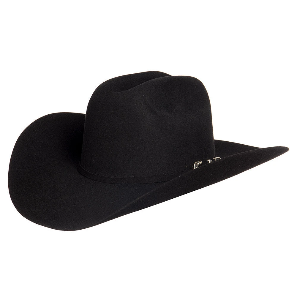 Stetson Hats 6X Skyline Black 4 1/4in Brim Pre-Creased Felt Cowboy Hat 3 Stetson Hats 6X Skyline Black 4 1/4in Brim Pre-Creased Felt Cowboy Hat