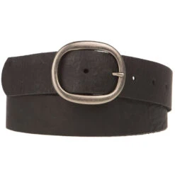 Gem Dandy Accessories Ladies Black Belt With Non Stitched Edges