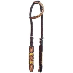 Rafter T Ranch Company Painted Sunflower Single Ear Headstall