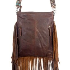American Darling Tooled Painted Crossbody Purse 9 American Darling Tooled Painted Crossbody Purse -Western Cowboy Supplies ADBG256BRWSPLBRTRQ 04