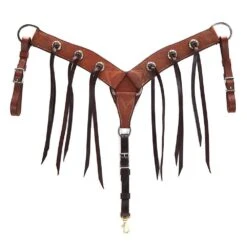 NRS Roughout Tassel Breast Collar -Western Cowboy Supplies BC234ROT 1