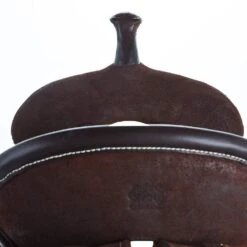 Burns Saddlery 14 Inch 30HDX Chocolate Roughout Barrel Saddle -Western Cowboy Supplies BR 3020 14 30 HDX 2