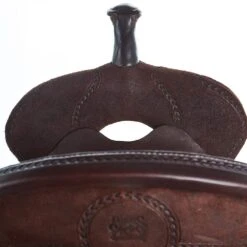 Burns Saddlery 14 Inch 20FD Chocolate Roughout Barrel Saddle 7 Burns Saddlery 14 Inch 20FD Chocolate Roughout Barrel Saddle -Western Cowboy Supplies BR 3078 140 20 FD 2