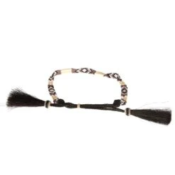 Austin Accent Inc. Bone/Bead W/Tassel Pink/White Hat Band -Western Cowboy Supplies BS12BO W 2