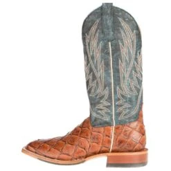 Horsepower Boots Mens Cognac Filet Of Fish Seas The Day Top Cowboy Boots -Western Cowboy Supplies HP1823 2